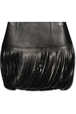Alaïa Dames, Rokken, Zwart, Maat: 2XS Leer