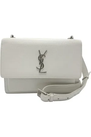 Saint Laurent Dames, Pre-owned, Wit, Maat: ONE Size Leer