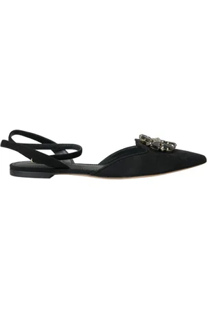 Dolce & Gabbana Dames, Schoenen, Zwart, Maat: 38 EU Leer