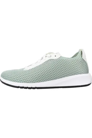Geox Dames, Schoenen, Groen, Maat: 38 EU Leer