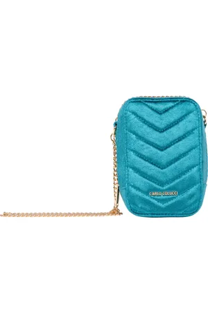 Carlo Colucci Dames, Tassen, Blauw, Maat: ONE Size