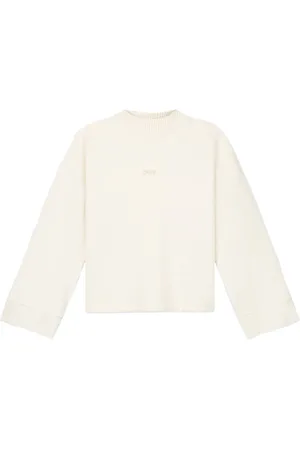 OLAF HUSSEIN Dames, Sweatshirts & Hoodies, Wit, Maat: S Katoen