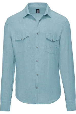 Bomboogie Heren, Overhemden, Blauw, Maat: XL Katoen
