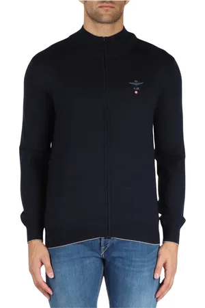 Aeronautica Militare Heren, Truien, Blauw, Maat: 3XL Wol
