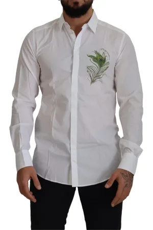 Dolce & Gabbana Heren, Overhemden, Wit, Maat: XL Katoen