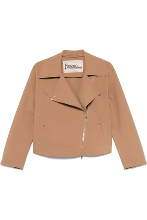 HERNO Dames, Jassen, Bruin, Maat: XS Polyamide