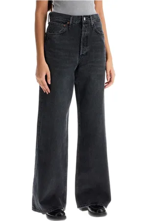 AGOLDE Dames, Jeans, Grijs, Maat: W25 Katoen