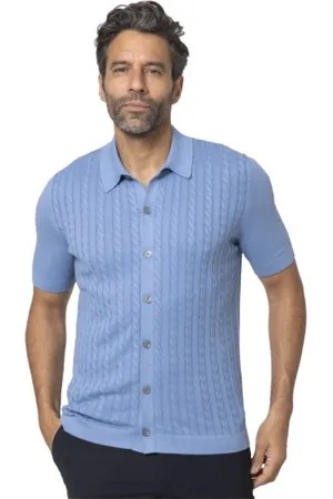 Gran Sasso Heren, Truien, Blauw, Maat: 3XL Katoen
