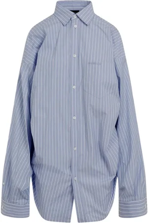 Balenciaga Dames, Blouses & Shirts, Blauw, Maat: S