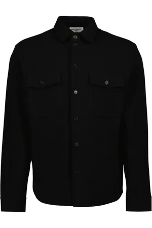 Saint Laurent Heren, Overhemden, Zwart, Maat: XS Katoen