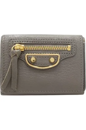 Balenciaga Unisex, Pre-owned, Grijs, Maat: ONE Size Leer