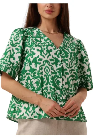 Y.A.S Dames, Blouses & Shirts, Groen, Maat: XS