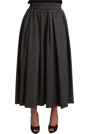 Dolce & Gabbana Dames, Rokken, Grijs, Maat: XS Wol