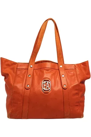 Emporio Armani Dames, Pre-owned, Oranje, Maat: ONE Size Leer