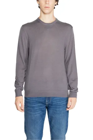 Armani Exchange Heren, Truien, Grijs, Maat: M Wol