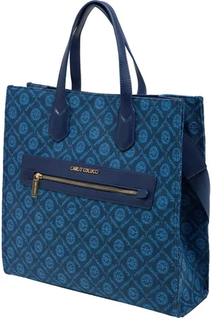 Carlo Colucci Dames, Tassen, Blauw, Maat: ONE Size