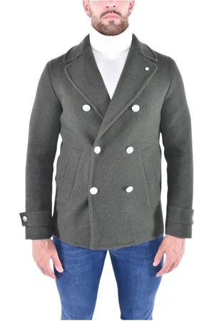 L.B.M. 1911 Heren, Jassen, Groen, Maat: 3XL Wol