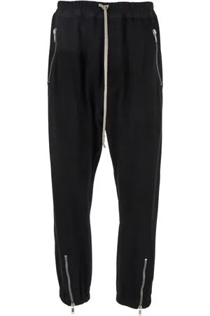 Rick Owens Heren, Broeken, Zwart, Maat: L Wol