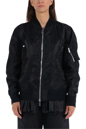 SACAI Dames, Jassen, Zwart, Maat: L Nylon