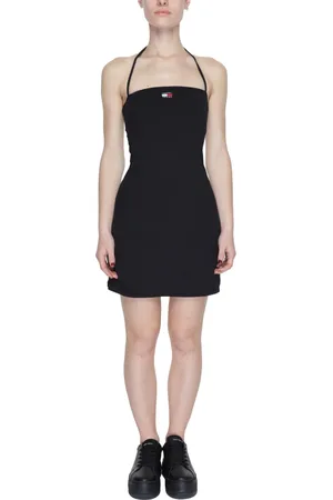 Tommy Hilfiger Dames, Jurken, Zwart, Maat: L