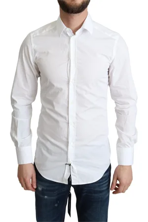 Dolce & Gabbana Heren, Overhemden, Wit, Maat: XS Katoen