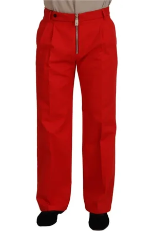 Dolce & Gabbana Heren, Broeken, Rood, Maat: M Katoen