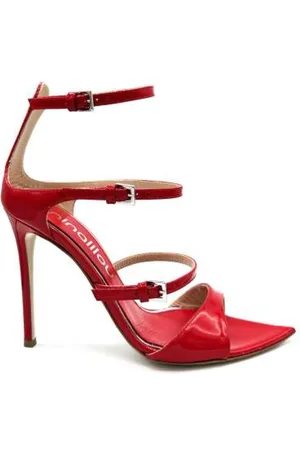 NINALILOU Dames, Schoenen, Rood, Maat: 38 EU Leer