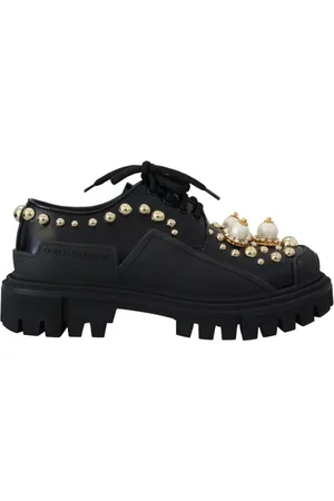 Dolce & Gabbana Dames, Schoenen, Zwart, Maat: 35 1/2 EU Leer