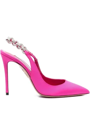Aquazzura Dames, Schoenen, Roze, Maat: 39 EU Satijn