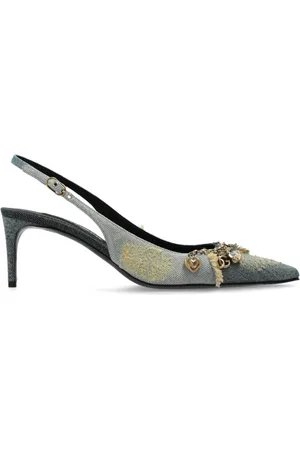 Dolce & Gabbana Dames, Schoenen, Blauw, Maat: 37 1/2 EU Leer
