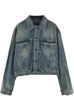 Balenciaga Dames, Jassen, Blauw, Maat: L Denim