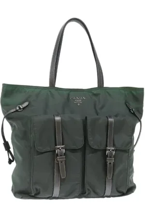 Prada Dames, Pre-owned, Groen, Maat: ONE Size Nylon