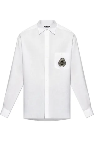 Dolce & Gabbana Heren, Overhemden, Wit, Maat: 3XL Linnen