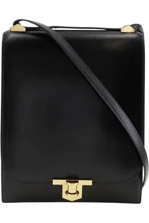 Hermès Dames, Pre-owned, Zwart, Maat: ONE Size Leer