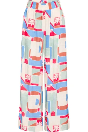 Ichi Dames, Broeken, Veelkleurig, Maat: 2XL
