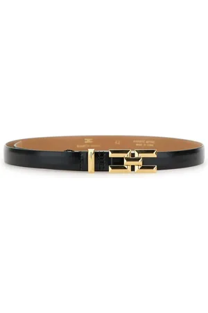 Elisabetta Franchi Dames, Accessoires, Zwart, Maat: M Leer