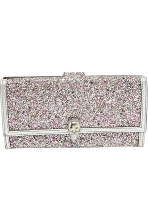 Alexander McQueen Dames, Pre-owned, Grijs, Maat: ONE Size Leer