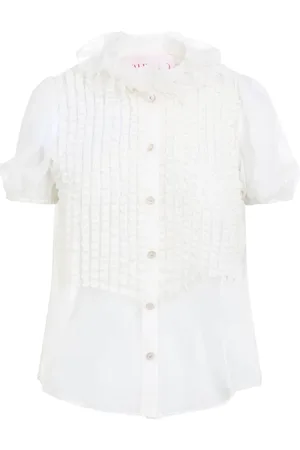 VALENTINO Dames, Blouses & Shirts, Wit, Maat: S Zijde