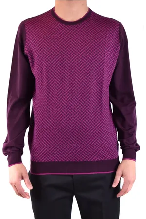 DRUMOHR Heren, Truien, Paars, Maat: XL Wol
