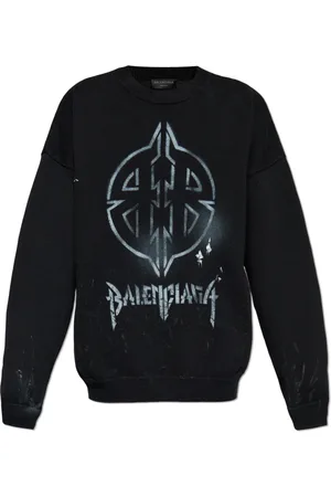 Balenciaga Heren, Sweatshirts & Hoodies, Zwart, Maat: S