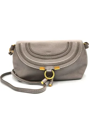 Chloé Dames, Pre-owned, Grijs, Maat: ONE Size Leer