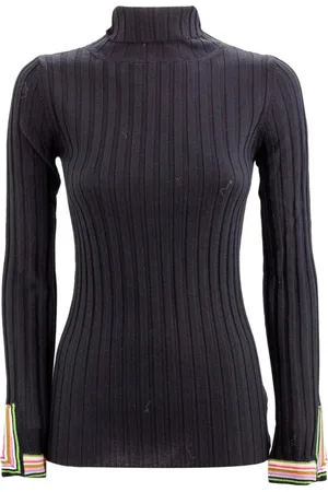 Etro Dames, Truien, Zwart, Maat: S Wol