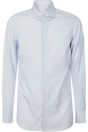 Finamore Heren, Overhemden, Blauw, Maat: 3XL Katoen