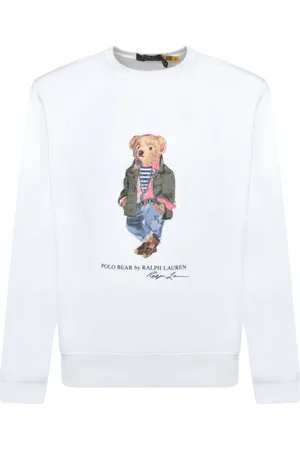 Ralph Lauren Heren, Sweatshirts & Hoodies, Wit, Maat: M Katoen