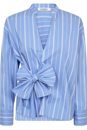 Co`Couture Dames, Blouses & Shirts, Blauw, Maat: M