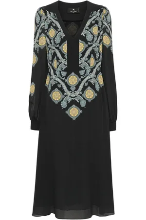 Etro Dames, Jurken, Zwart, Maat: S