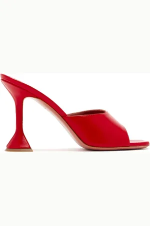 Amina Muaddi Dames, Schoenen, Rood, Maat: 38 EU Leer