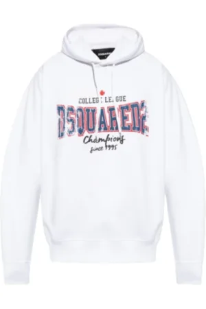 Dsquared2 Heren, Sweatshirts & Hoodies, Wit, Maat: S Katoen