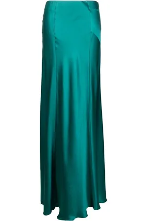 Alberta Ferretti Dames, Rokken, Groen, Maat: S Zijde