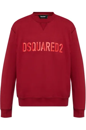 Dsquared2 Heren, Sweatshirts & Hoodies, Rood, Maat: XL Katoen